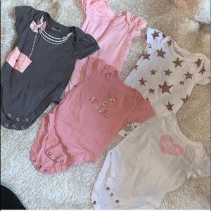 5pk 3-6 short sleeve baby shirts